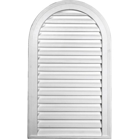 Ekena Millwork Cathedral Urethane Gable Vent Louver, Non-Functional, 18"W x 29"H GVCA18X29D
